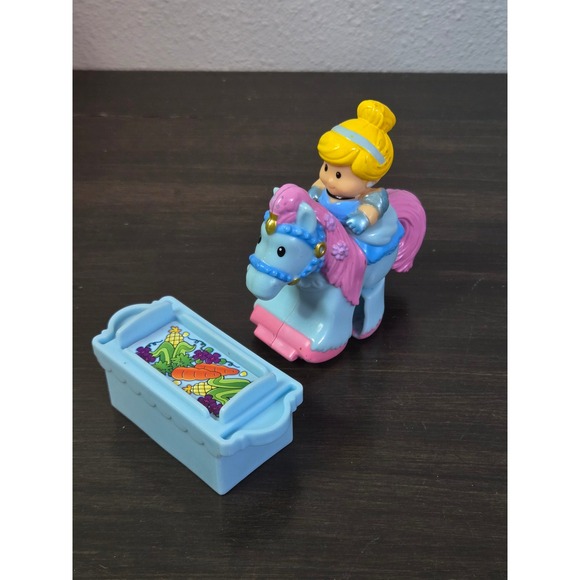Fisher-Price Other - Vintage Fisher Price Little People Klip Klop Cinderella Horse & Feed Bin